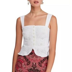 Playful | Free People Embroidered Eyelet Top